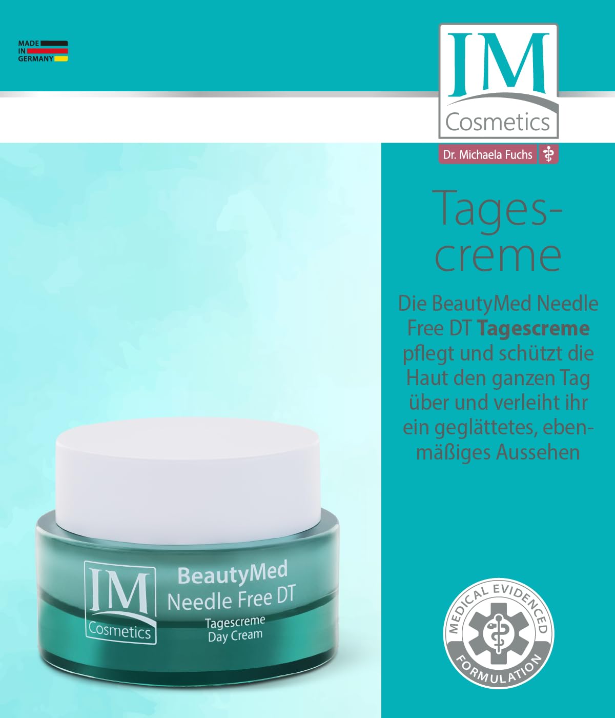 Genius IM Cosmetics BeautyMed Needle Free DT Deluxe-Set 4-tlg. - Anti-Aging Tagescreme & Nachtcreme, Gesichtsserum & Augencreme- mit Hyaluronsäure, regt Kollagen an, Anti Falten Dr. Michaela Fuchs