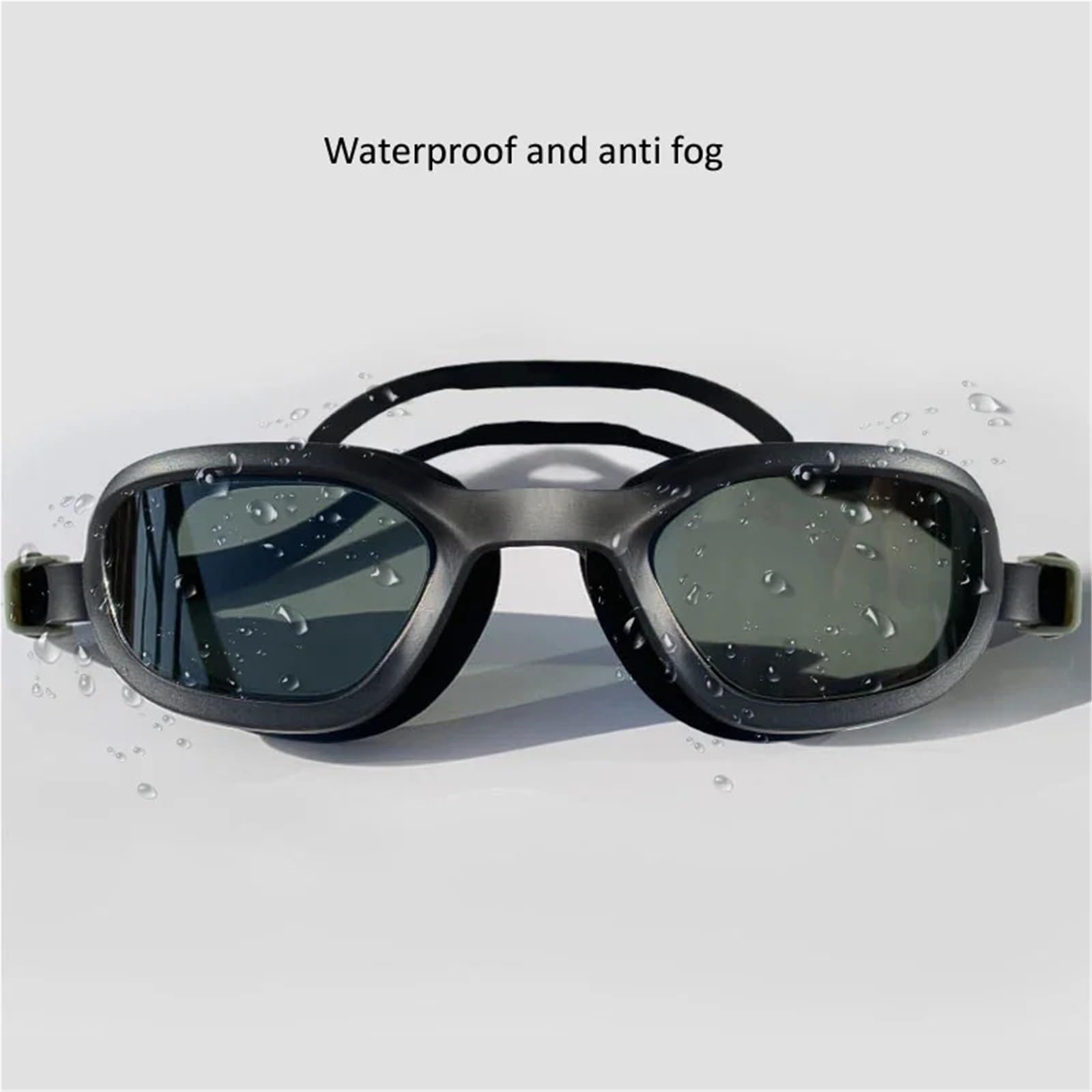 Gafas De Natación Adultos Niños Deportes Para Deportes | Gafas de natación lentes ópticas HD impermeables antivaho gafas de piscina de marco grande