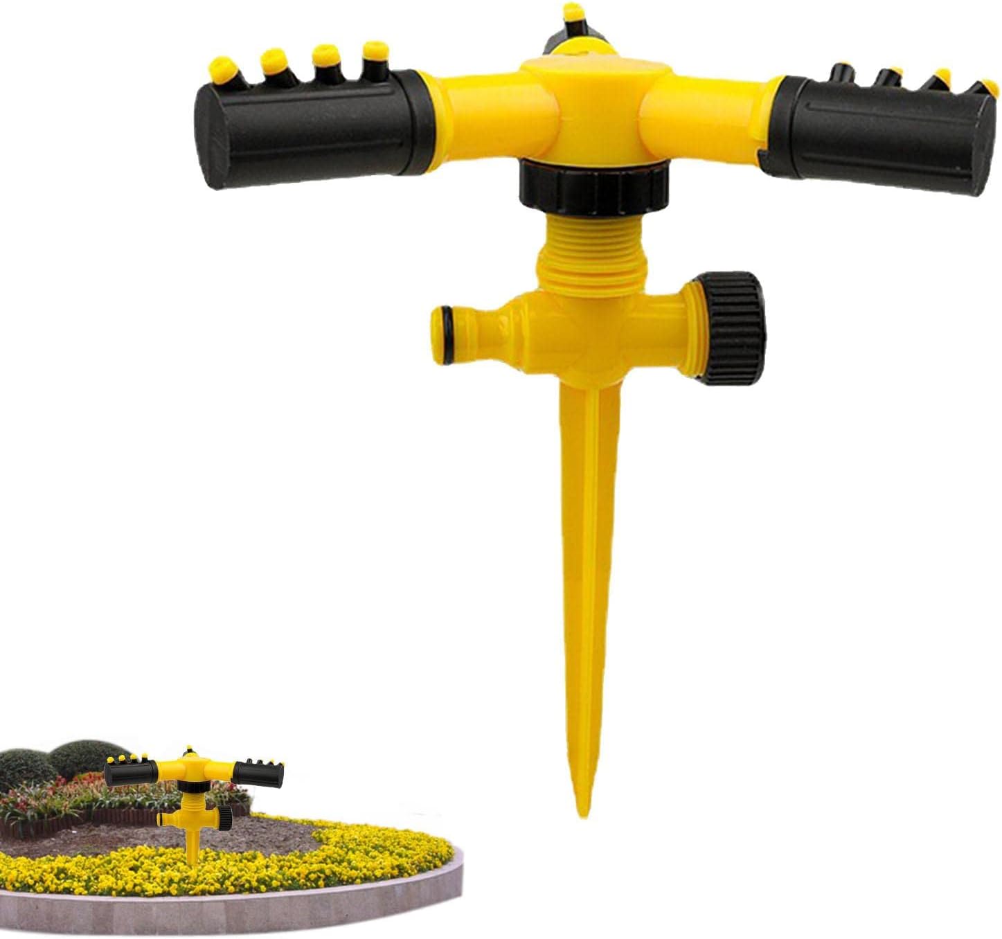 5 x Patio Sprinklers 360 Degree Adjustable Swivel Lawn Sprinkler