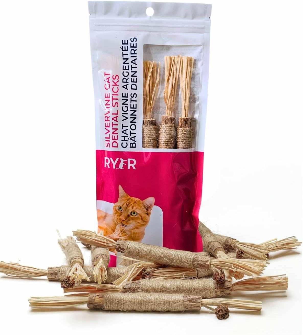 RYERCAT Silvervine Cat Dental Sticks