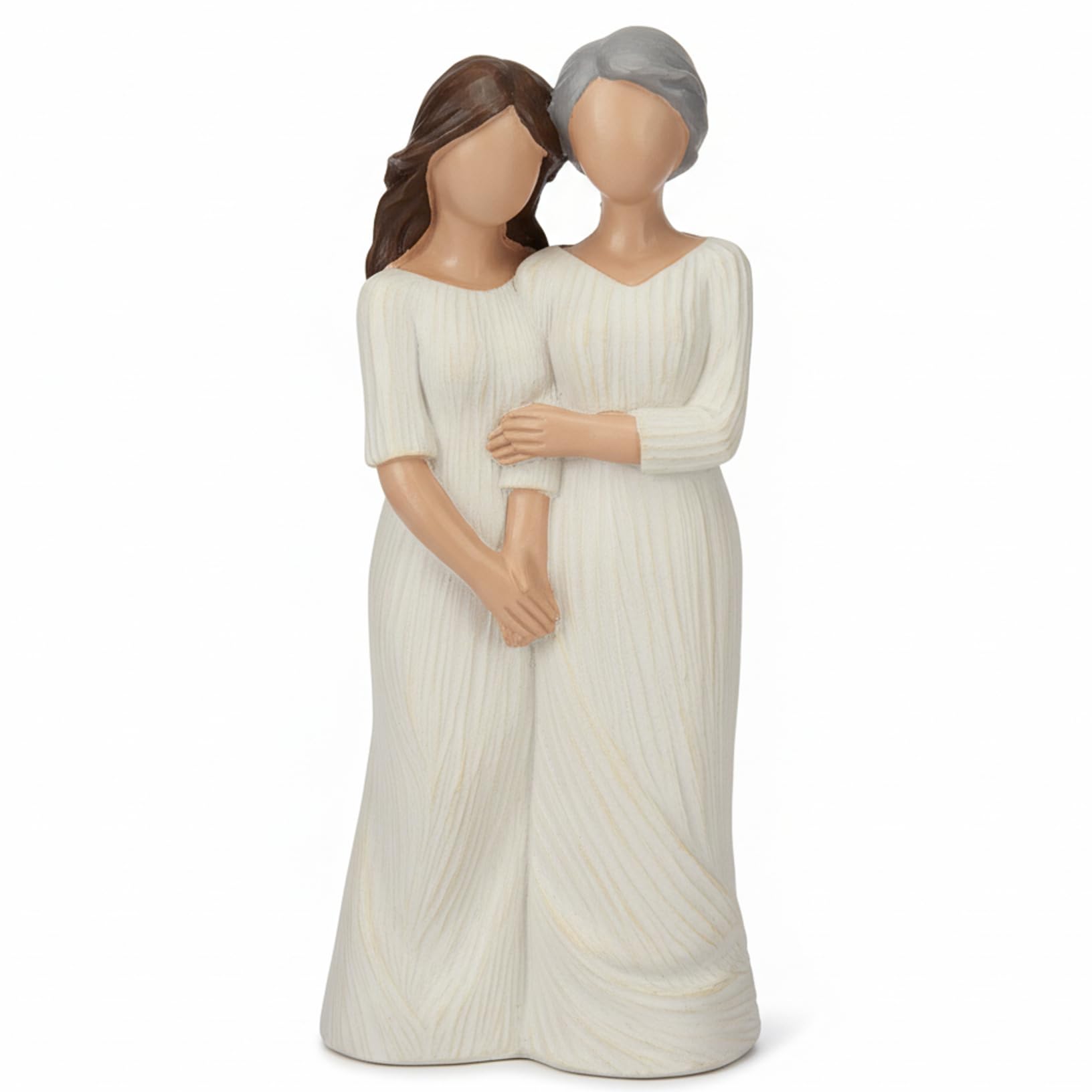 Bemonew Mother Daughter Figurine, Hand-Painted Mum Presents, Exquisite Resin Keepsake for Mothers Day, Christmas, Birthday