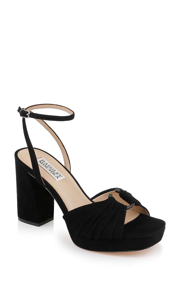 Badgley Mischka Women's Veda Heeled Sandal, Black, 9.5 by Badgley Mischka - Used condition