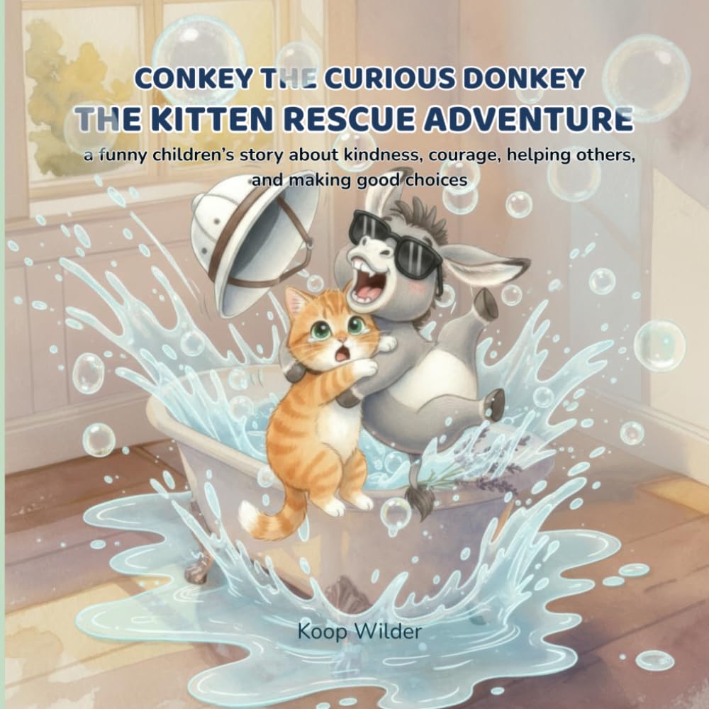 CONKEY THE CURIOUS DONKEY: The Kitten Rescue Adventure.: A funny children's story about kindness, courage, helping others, and making good choices.