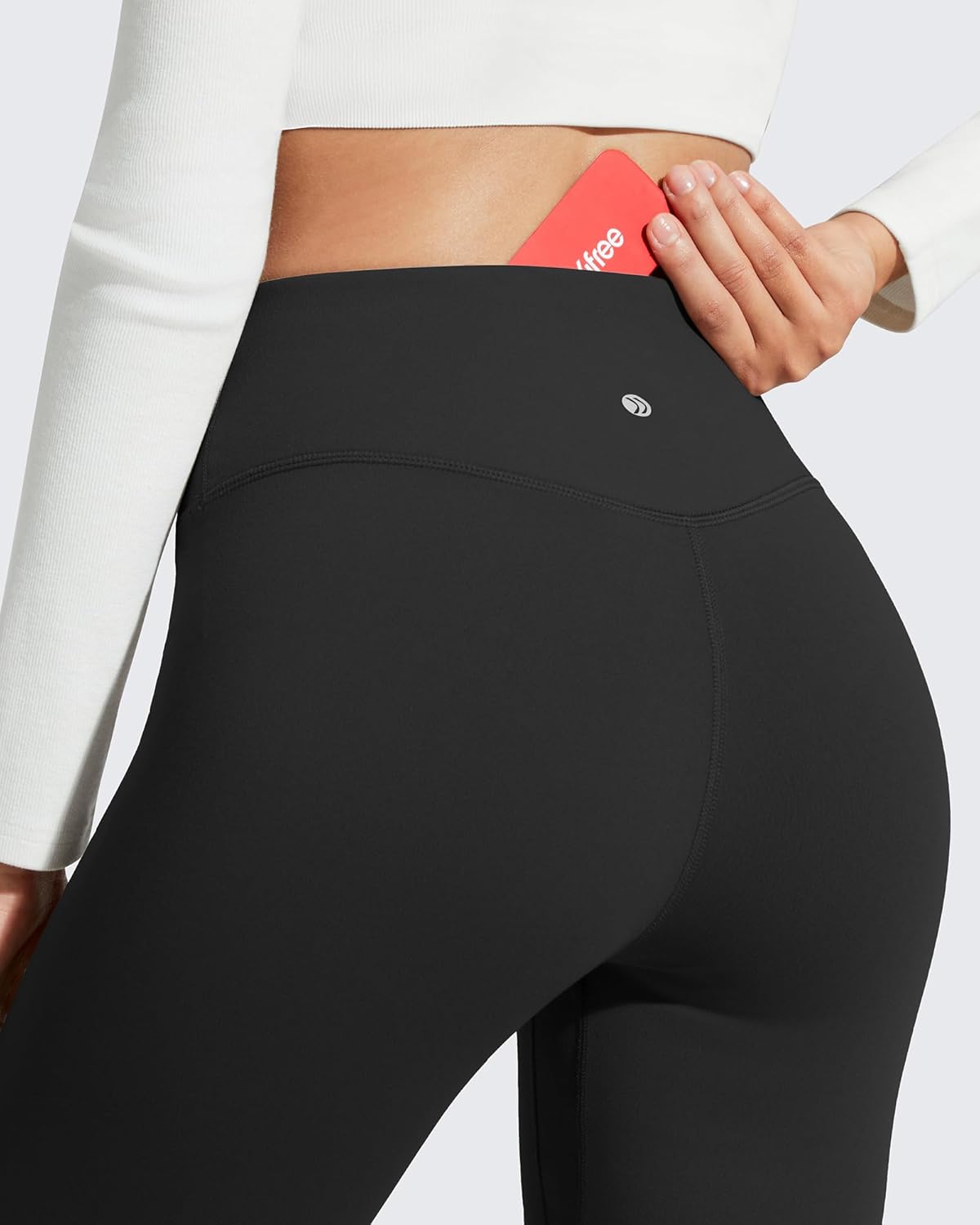 G4Free BareFeel Fleece Lined Leggings for Women High Waisted Thermal Lounge Yoga Pants with Back Pocket 25"/27"/29" - Image 3