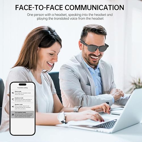 Miniatura 3 de Gafas inteligentes, gafas de sol polarizadas Bluetooth, micrófono y altavoz integrados, asistente de voz, gafas de sol de audio con protección UV