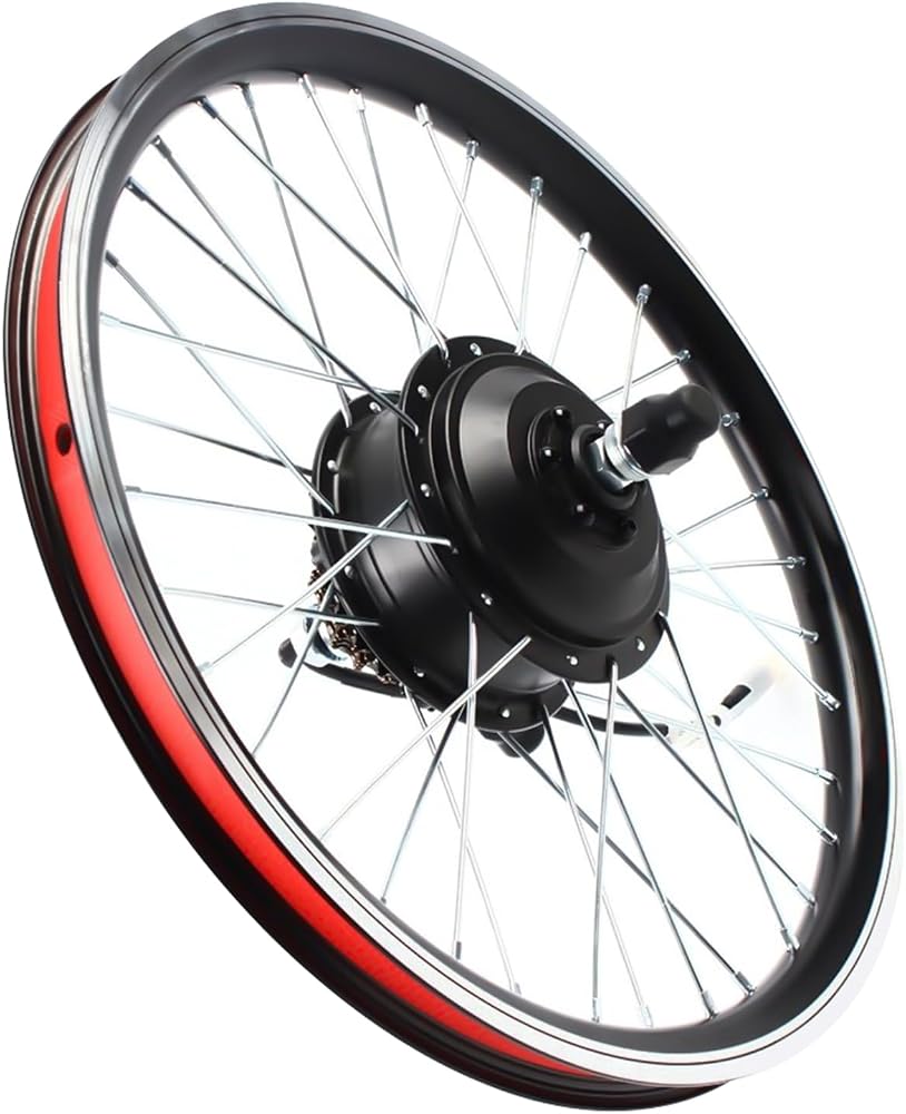 Kit de conversion pour vélo électrique 20" - Roue arrière 36 V 250 W - Kit de conversion de vélo électrique avec moteur à moyeu sans balais, écran LED, capteur PAS, sac de contrôleur, moteur de moyeu