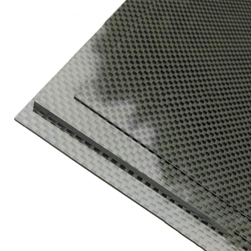 Produktbild von 3K Carbonfaserplatte 200x500mm – Twill-Webart, Glänzend, 3mm (auch 2-5mm) Für Drohnenrahmen, RC & DIY-Projekte