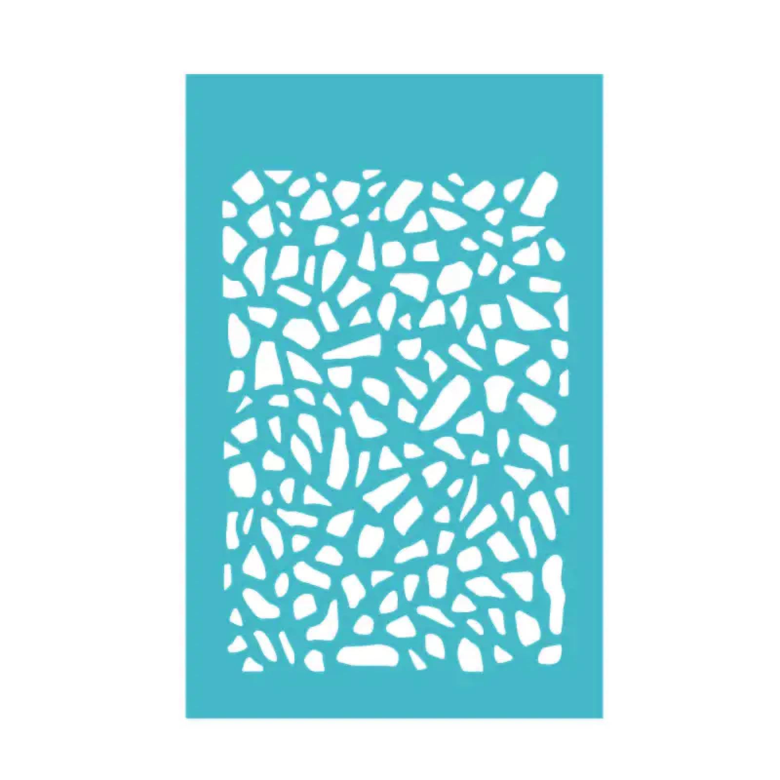 MANGOUSONG Screen Printing Kit,10.7x7cm Silk Screen Stencils for Polymer Clay Reusable Silkscreen Print Kit Mesh Stencils Transfer Crafts Printing Earring Jewelry Décor