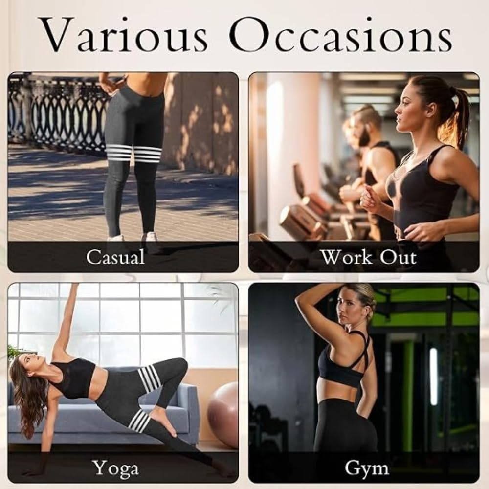 JXpxbao V-Taille Streifen Leggings Für Damen Hohe Taille Nahtlose Booty Für Yoga Workout