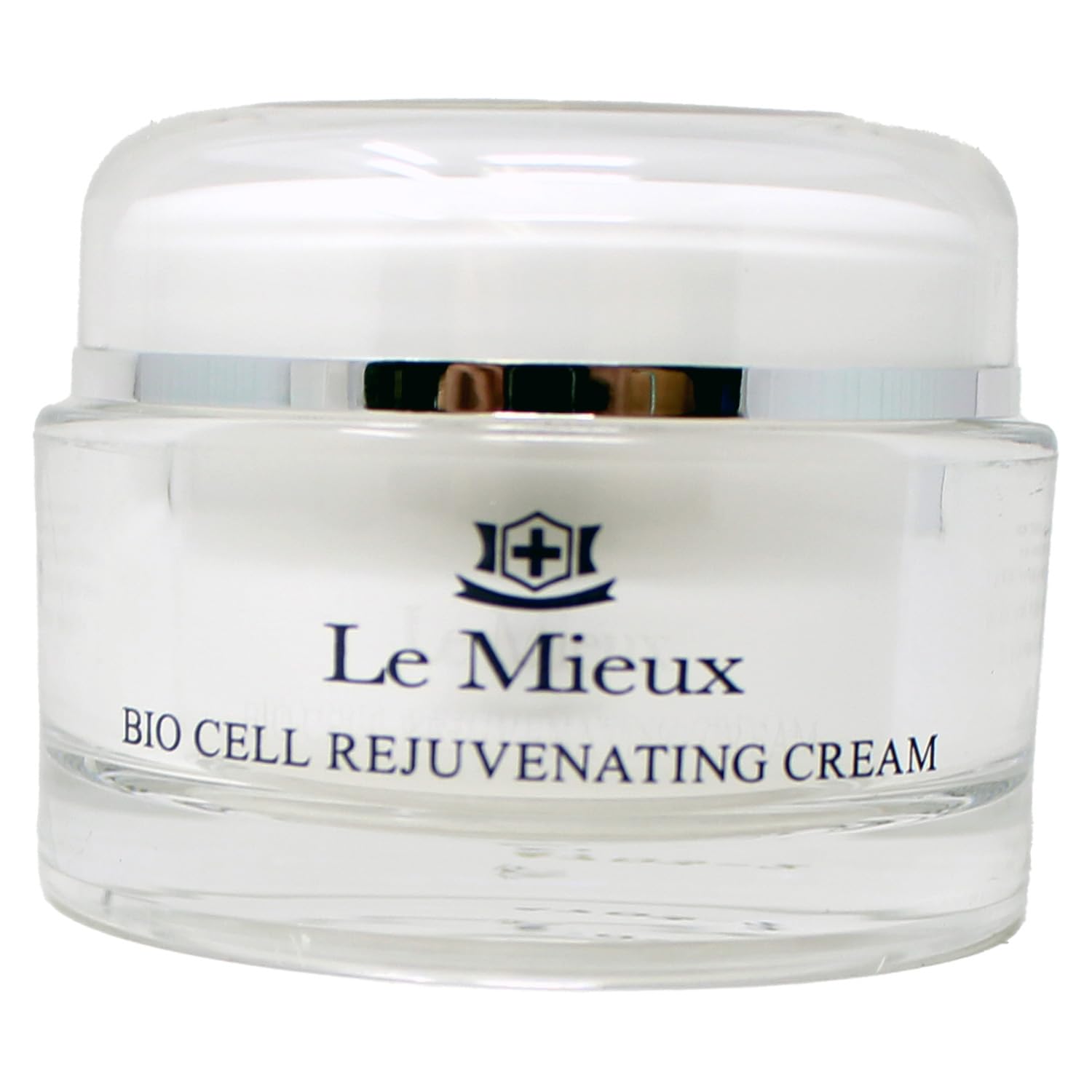 Le Mieux Bio Cell Rejuvenating Cream - Triple Peptide Facial Moisturizer with Hyaluronic Acid, Squalane & Rose Hip, Night & Day Cream for Face & Neck, No Parabens or Sulfates (1.75 oz / 52 ml)