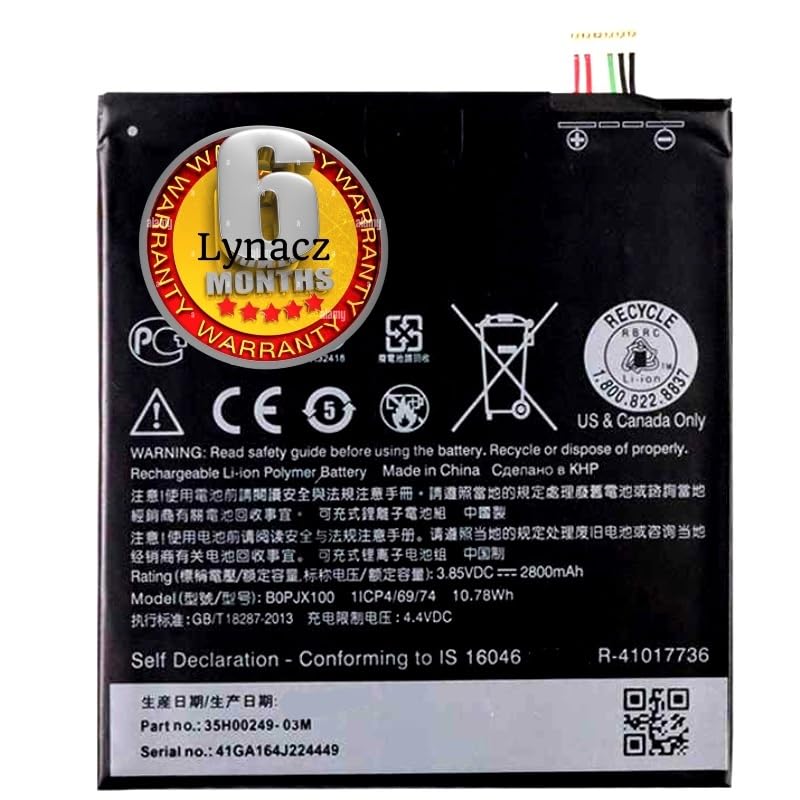 Image of Original B0PJX100 Battery Compatible with HTC Desire 728, D728 LTE 728G 828, 828 Dual 828U 828W E9, E9 Plus