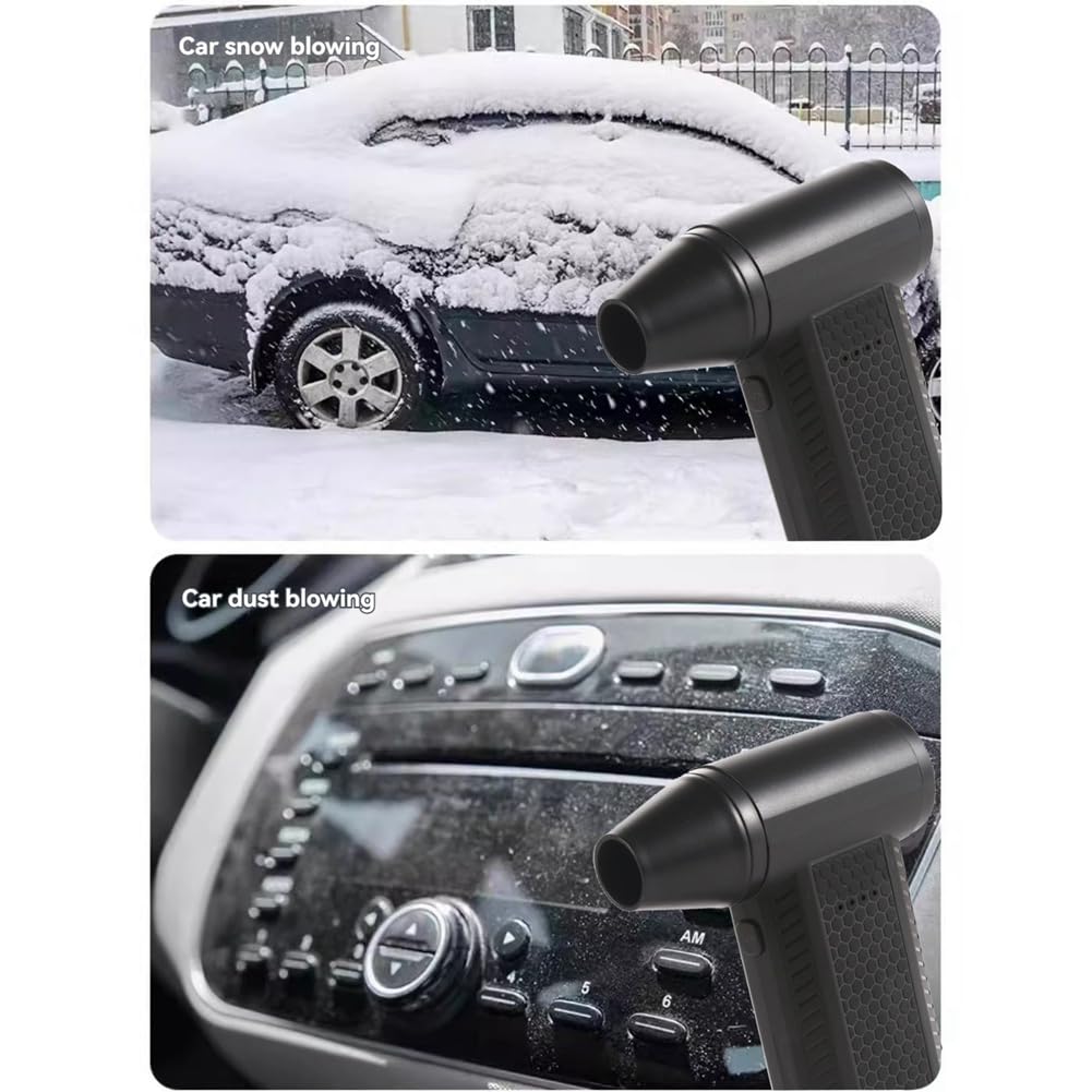 Mini-Ventilator, Tragbarer Luftstaubsauger mit 4 Einstellbaren Stufen für die Reinigung Von Tastaturen und Autos, zum Trocknen der Haare, Rosa