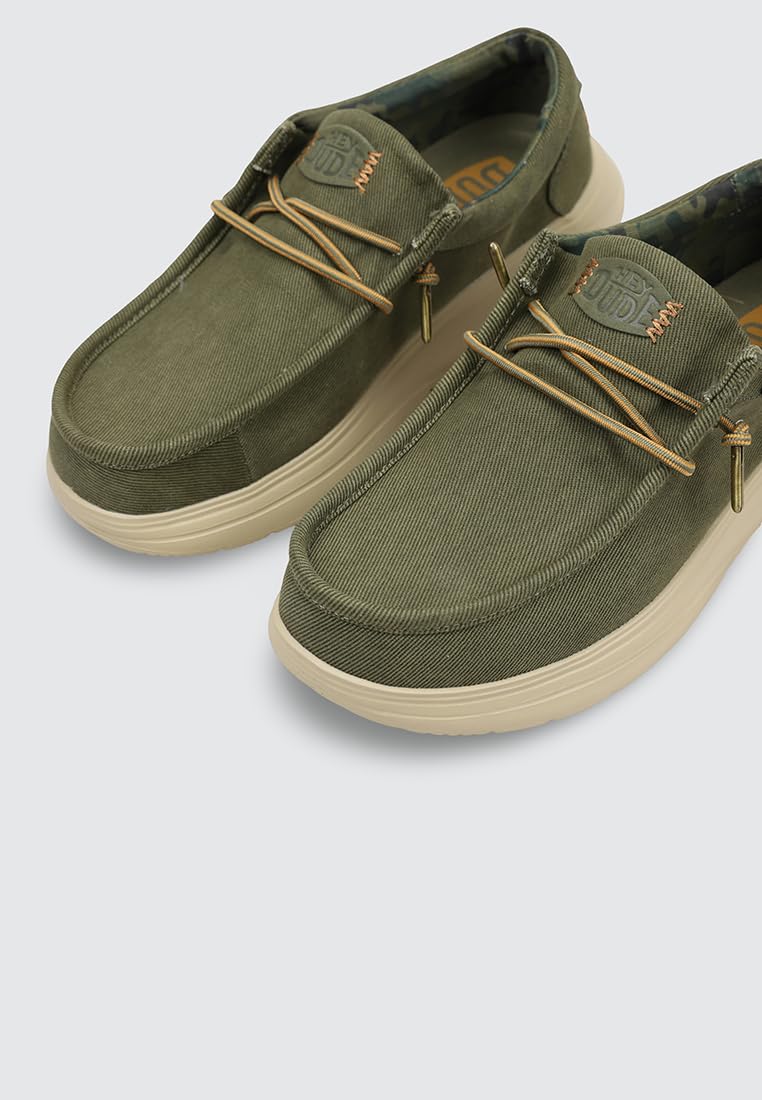 HEYDUDE Slip On Wally Comf Worn Twill 2LS - Sand 40