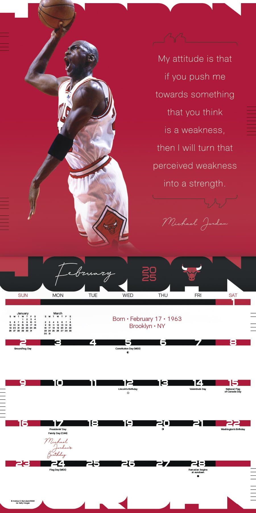 2025 Michael Jordan Wall Calendar : Amazon.ca: Office Products
