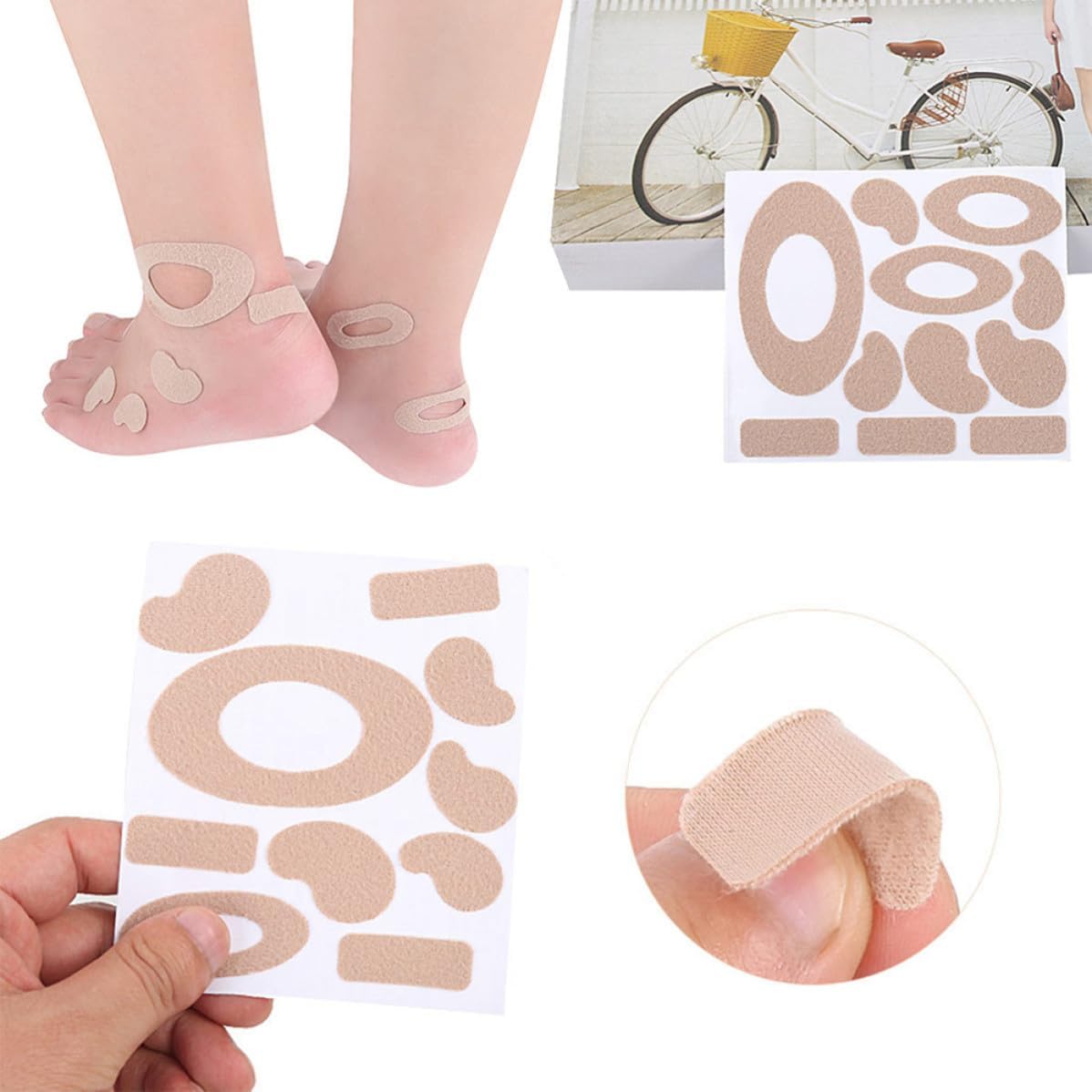 5 Sheets Abrasionproof Feet Sticker Pads, Lint Comfort