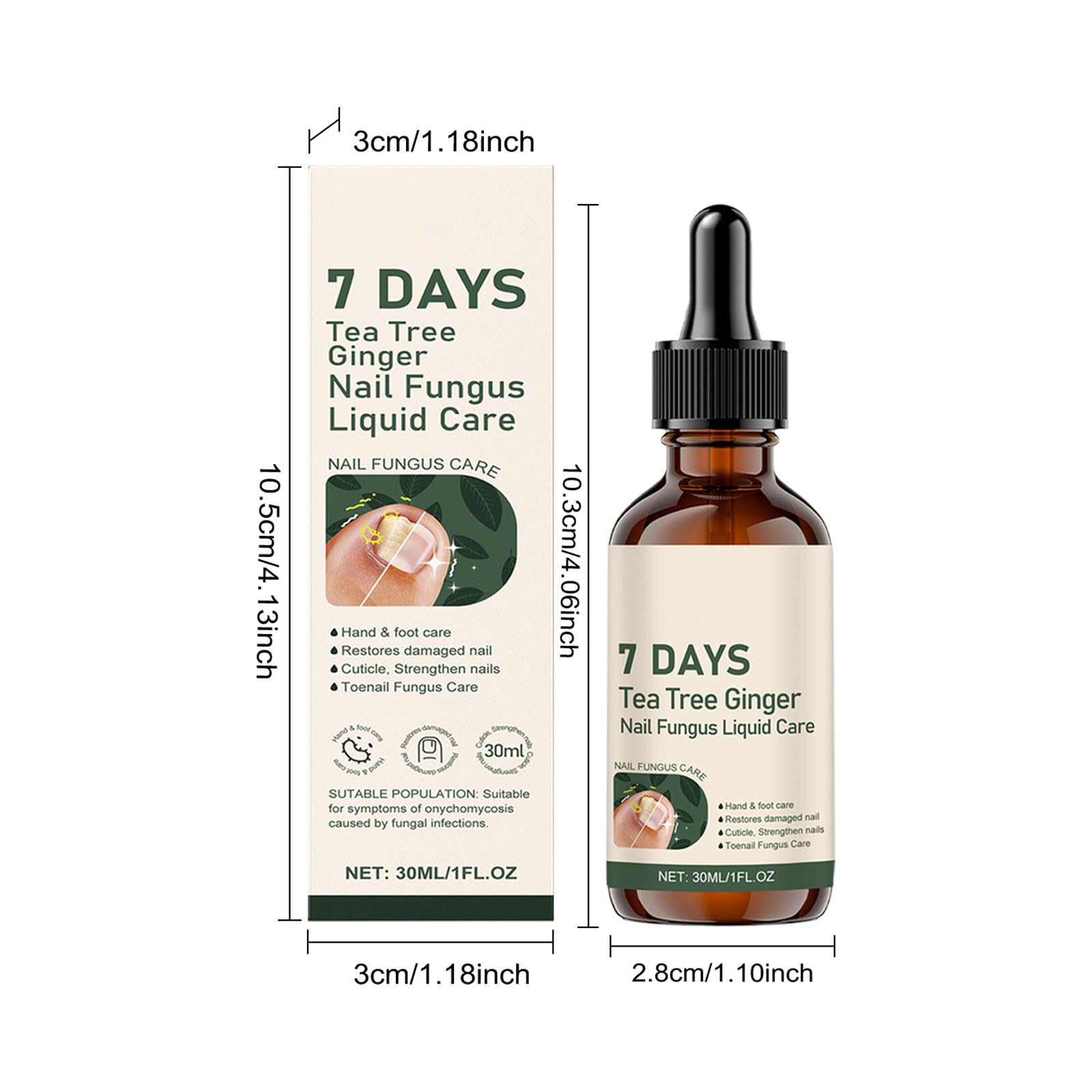 Gegen Nagelpilz Tropfen,Teebaumöl Nagelpilz Nagelpflege,Pilznägel Reparaturflüssigkeit,Nagel-Pilz Testsieger Für Reparatur und Schutz der Nägel,Nail Care Flüssig,30ML(2 Stück)
