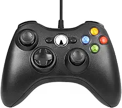 Controle com fio Xbox 360, controle com fio Prodio Joystick para Xbox 360 Windows e PC