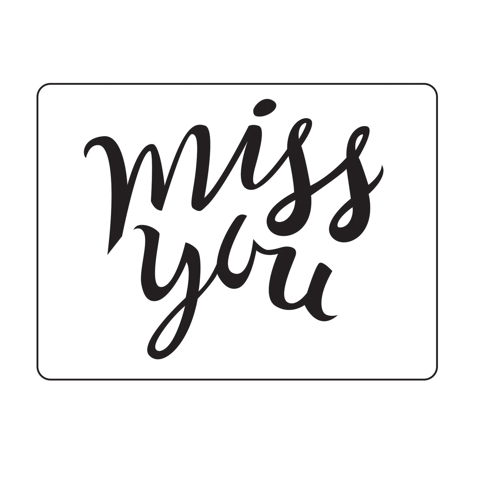 Vaessen Creative Embossing Folder Miss You 5.75 x 4.21 inches - Embossing Folder for Card Making, Scrapbooking, Journaling - Reusable - Precise Results - for Embossing and Die-Cutting Machines