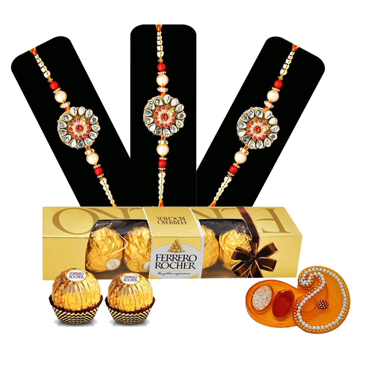 See full amazon price history chart for Saugat Traders Rakhi Set of 3 with Chocolate Pack for Brother - Designer Rakhi with Gift for Bada Bhai and Roli Chawal Chopra Saugat Traders Rakhi Set of 3 with Chocolate Pack for Brother - Designer Rakhi with Gift for Bada Bhai and Roli Chawal Chopra (B0B5D6NGNK) Amazon Price History, Amazon Price Tracker