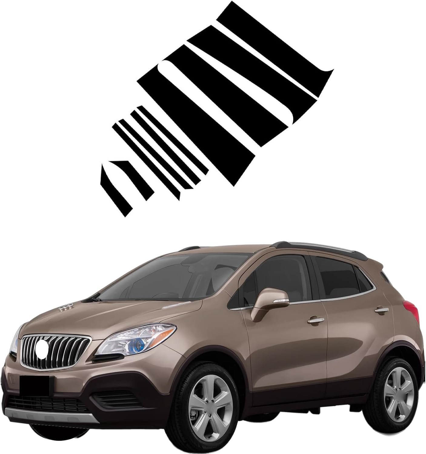 Door Window Pillar Posts Molding Panel Trim Stickers Side for Buick Encore 2013-2021,Strong Toughness PC Material Door Pillar Moldings Stickers Set Center Pillar Stickers