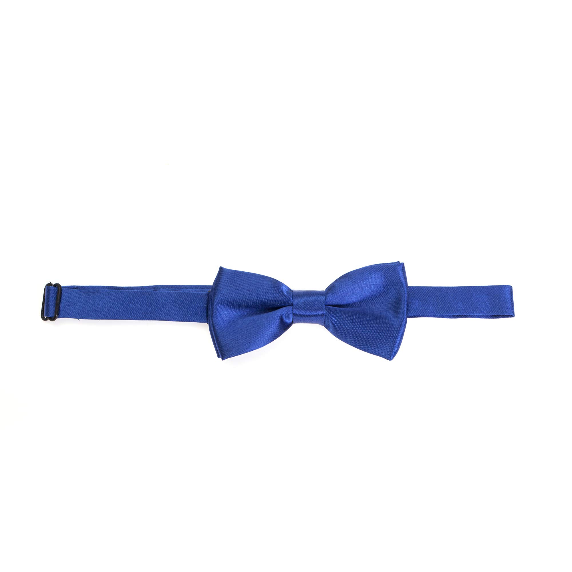 The Tie Company Boys Royal Blue The Tie Co™ Children's Pre-Tied & Adjustable Satin Solid Colour Classic Plain Bow Tie Kids (Royal Blue)