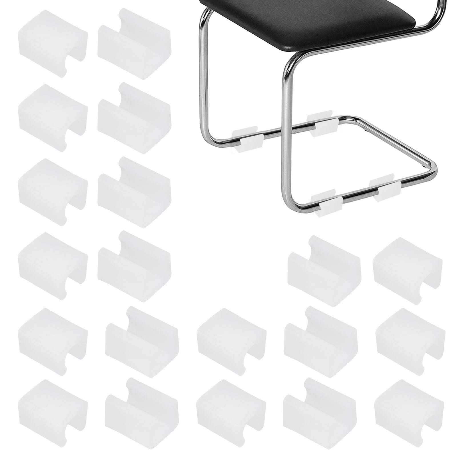 PATIKIL 20pcs U Chair Leg Caps