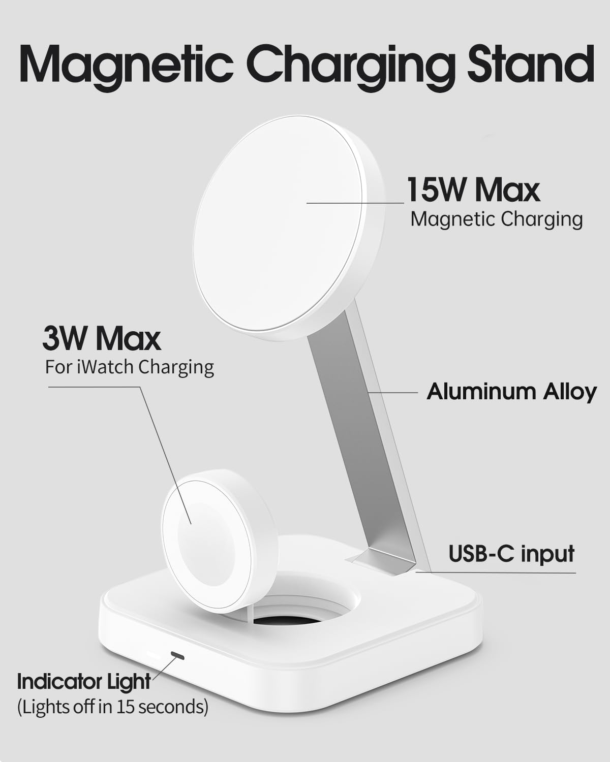 Cargador inalámbrico (blanco)