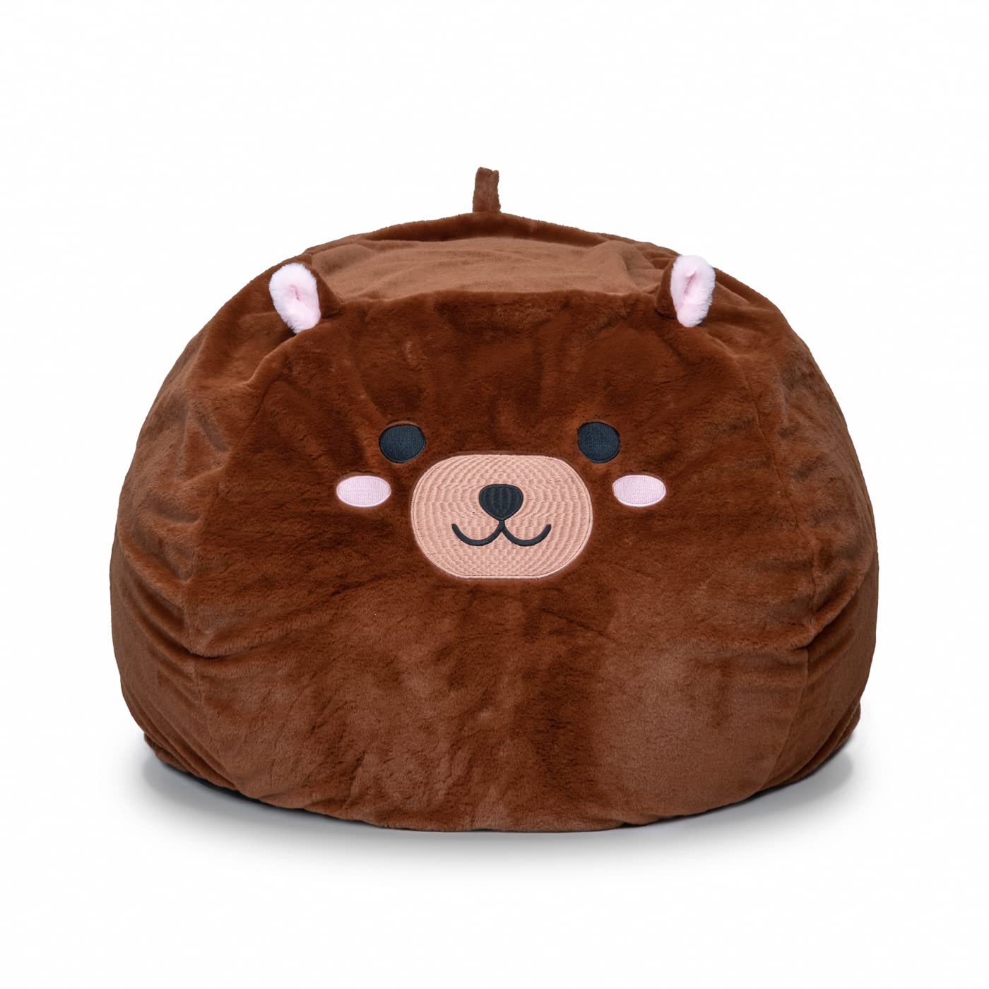 Furry Bean Bag Cover - Faux Fur Huggy Bear Design, 32x32x18 Inch (Beans Not Included) - View #4