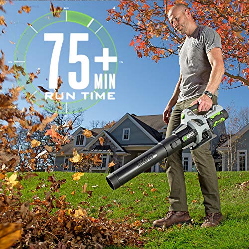 EGO Power+ LB5302 3-Speed Turbo 56-Volt 530 CFM Cordless Leaf Blower 2.5Ah Battery and Charger Included