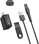 Superer 5V Charger Cord for Philips Norelco One Blade & Shaver Series 3000X 5000 7000 i9000, QP2724 QP2834 QP1924 QP4631 QP6542, X3002 S5898 MG5975 MG7963 MG3919, Charging Cable for Phillips Trimmer