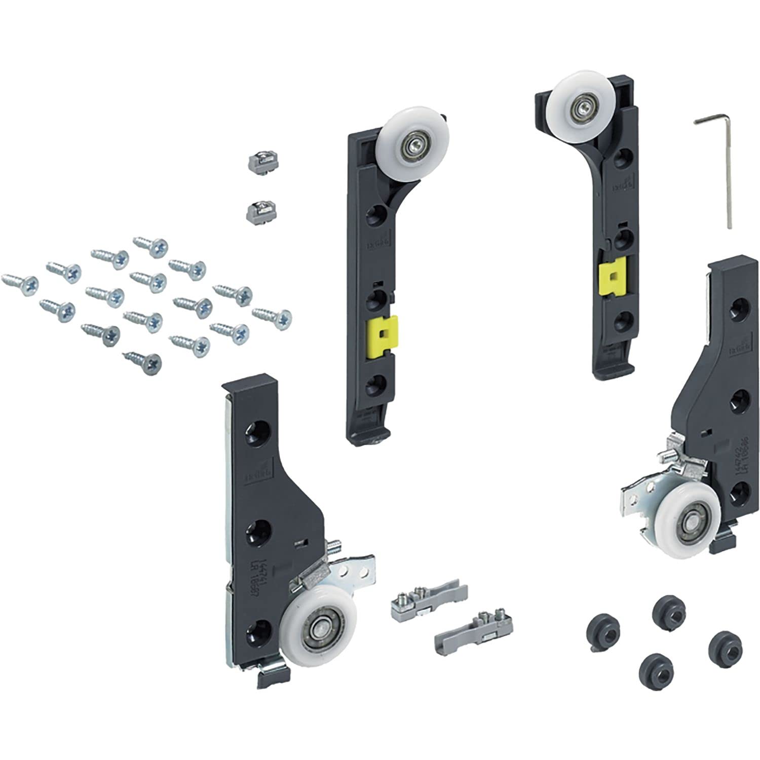 SlideLine M Beschlagset für ungedämpfte Türen, 30 kg, Minimale Türbreite mm: 300_Artikel _ 9156339