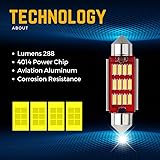 36mm 239 Festoon C5w LED Car Bulb License Number Plate Bulb 12 Smd Xenon Bright White Car led Interior lights 272 T4W Dome Reading Map Lamps Boot Light Footwell Bulbs 12v - Image 5
