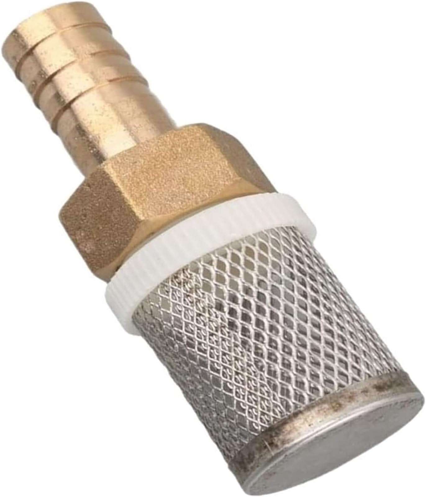Filtro de malla para manguera con racor, Manguera de filtro bomba agua, 6-19mm, latón, acero inoxidable, for lavadora a presión, lavado coches, jardín(19mm)