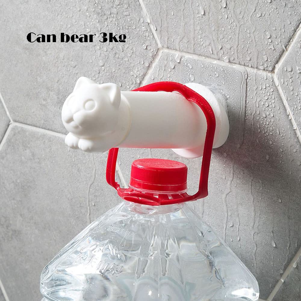 Portarrollos de papel higiénico autoadhesivo con forma de gato para baño, cocina, toallero creativo con adhesivo para colgar