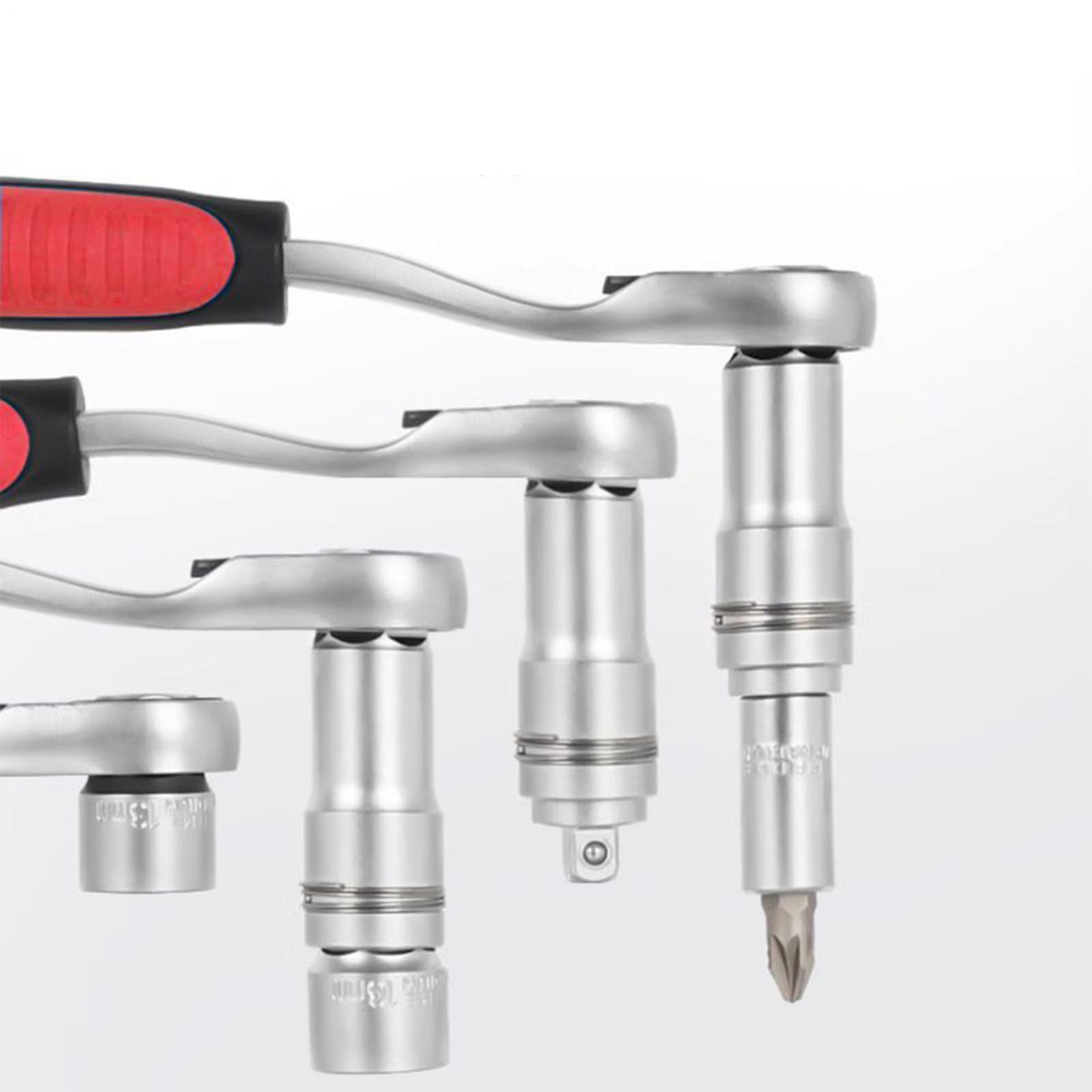 Juego de trinquete y vasos Kit de Herramientas de Reparación Compacto | Conjunto de llave de carraca y vasos Para mantenimiento vehículos, reparación electrodomésticos, instalación tuberías,