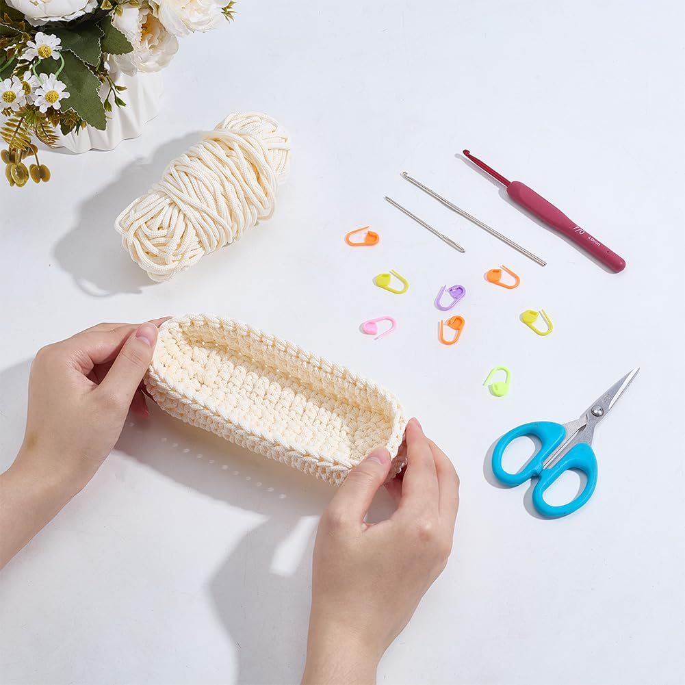 FREEBLOSS 4 Set Häkelset Für Anfänger Handgefertigte Brillenhalter Komplettes Starterset Mit Schritt Für Schritt Videoanleitungen Strick Und Häkelzubehör Für Bastelprojekte von Erwachsenen