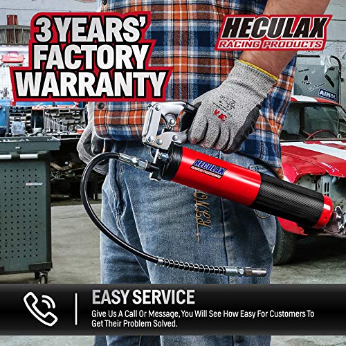 Acpulse 6000 Psi Heavy Duty Professional Quality Pistol Grip Style Grease Gun With 18" Flex Hose #TOP6