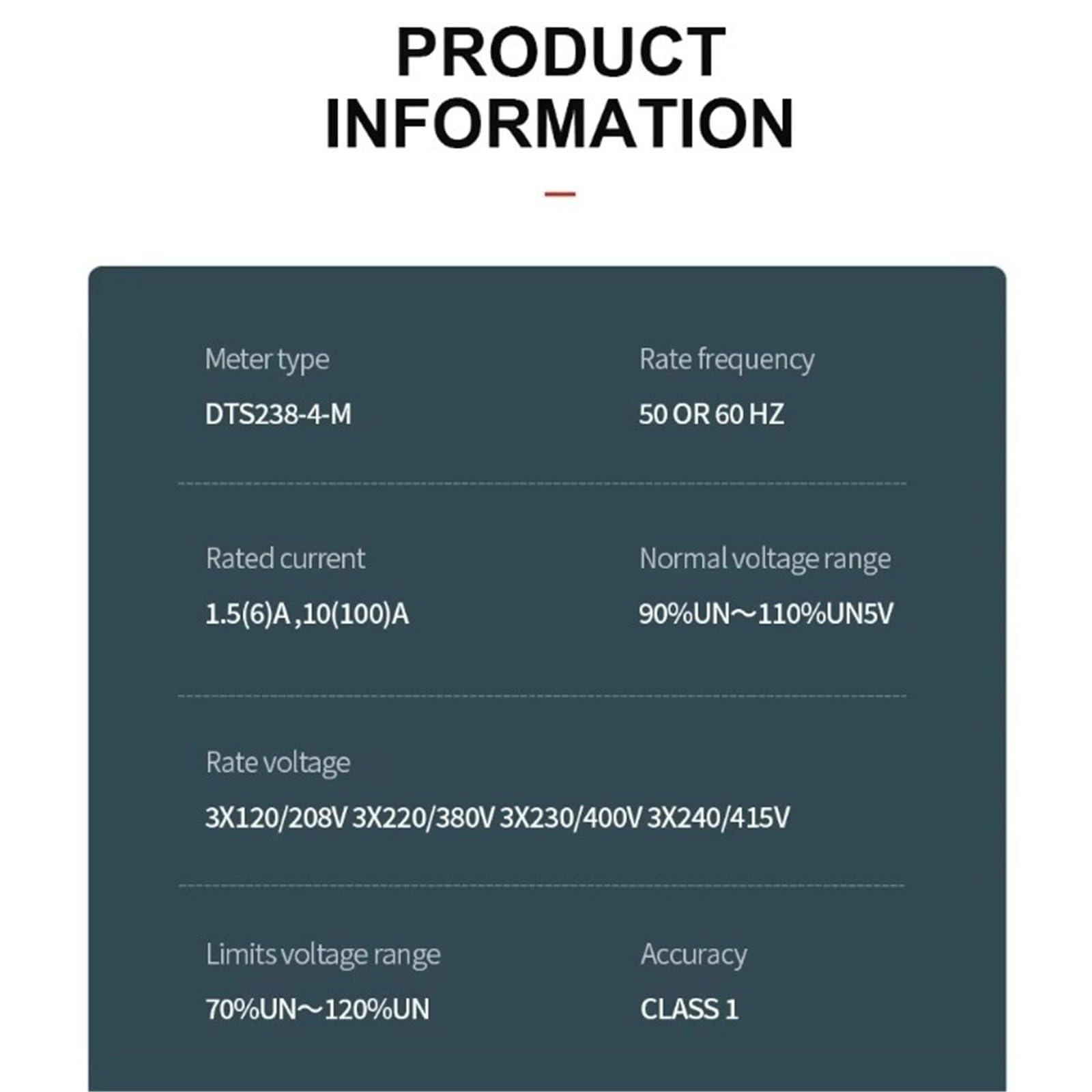 Licznik energii 4P 10(100) A 1,5(6) A trójfazowy na szynie DIN KWH 50/60Hz