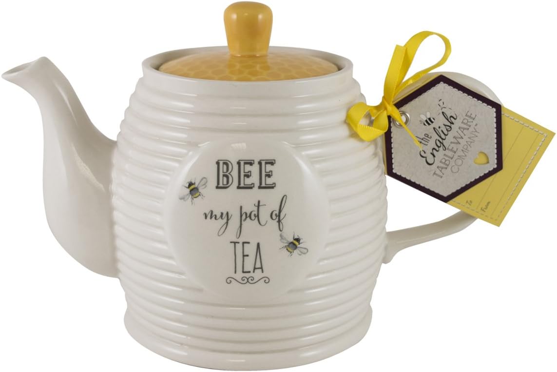 English Tableware Company Bee Happy Bee My Pot of Tea Teapot 1 Litre