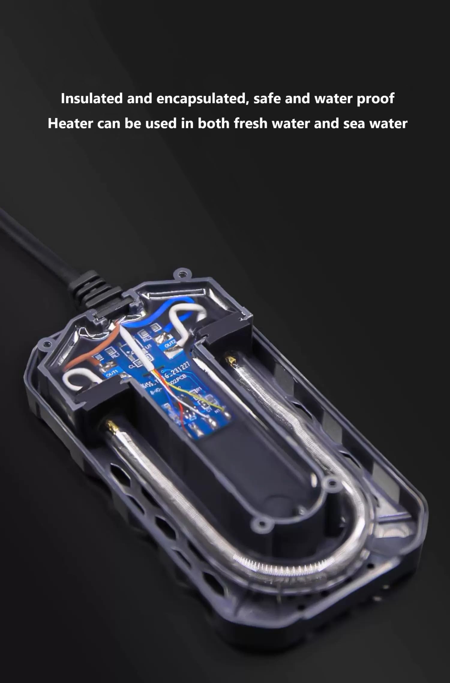 Calentador de acuario con indicador de temperatura, calentador ecológico ajustable, 25 W/50 W/100 W/150 W (Q-150 W)