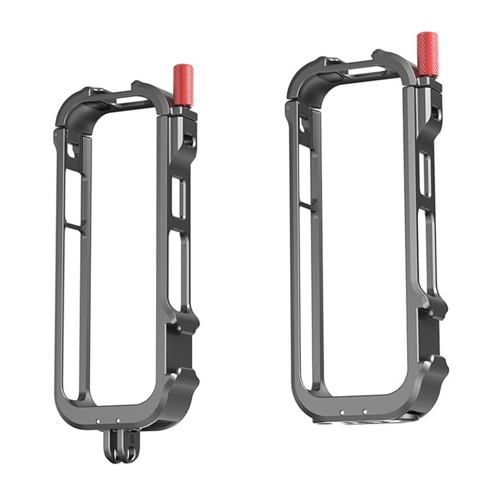 Armazón de aleación de aluminio + cubierta de protección de lente de silicona para Insta360 X4 Cold Shoe Metal Bisel Mount funda protectora para cámara de acción panorámica