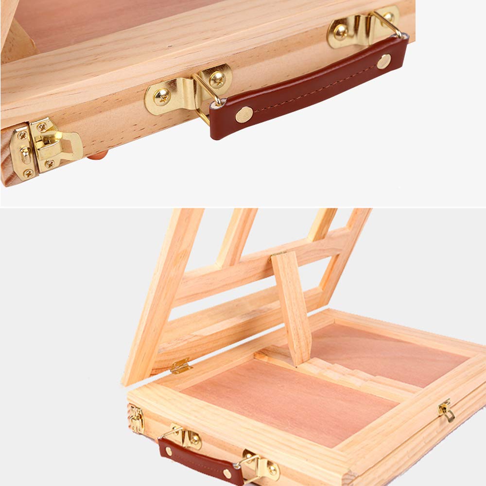 Buy Catekro Artist Easel Desktop Drawer Oil Easel Wooden Small Easel