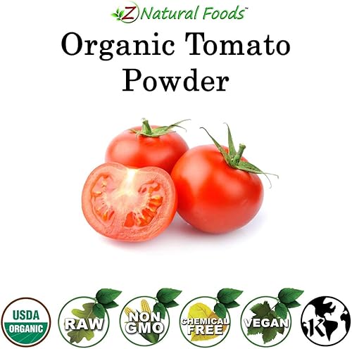 Miniatura 4 de Tomate en polvo orgánico  100% puro y natural  Suplemento superalimento de frutas rojas para bebidas, batidos, salsa, sopa, recetas de cocina para