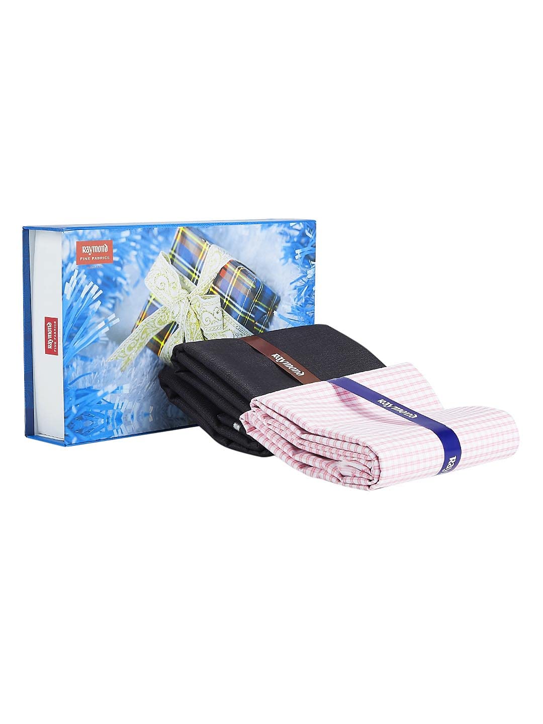 Trouser Shirt Fabric Combo Box (Pink check Shirt-Black Pant, Unstitched, All Weather Fabric)-image-27