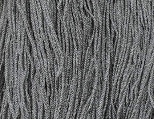 Image of M.G Super Brilon Steel Grey (200 gm) Wool Hank Hand Knitting Wool /Art Craft Soft Fingering Crochet Hook Yarn, Needle Knitting Yarn Thread Dyed