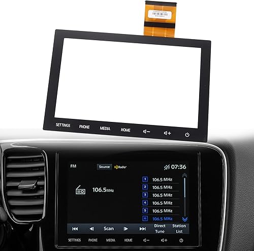 Dasbecan Pantalla táctil de 8 pulgadas sin LCD compatible con Mitsubishi Outlander 2020 2021 2022 reemplaza 8740A103 8740A098