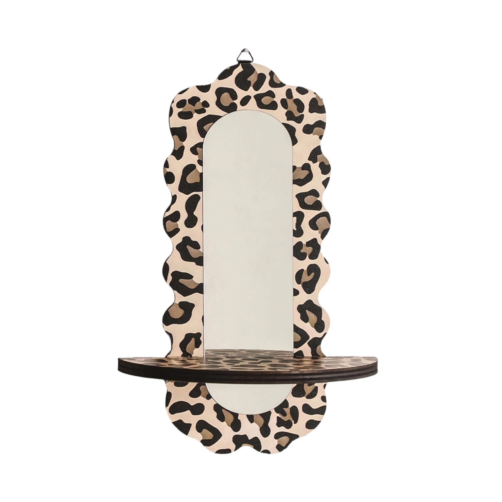 Étagère murale léopard avec miroir gain de place plante