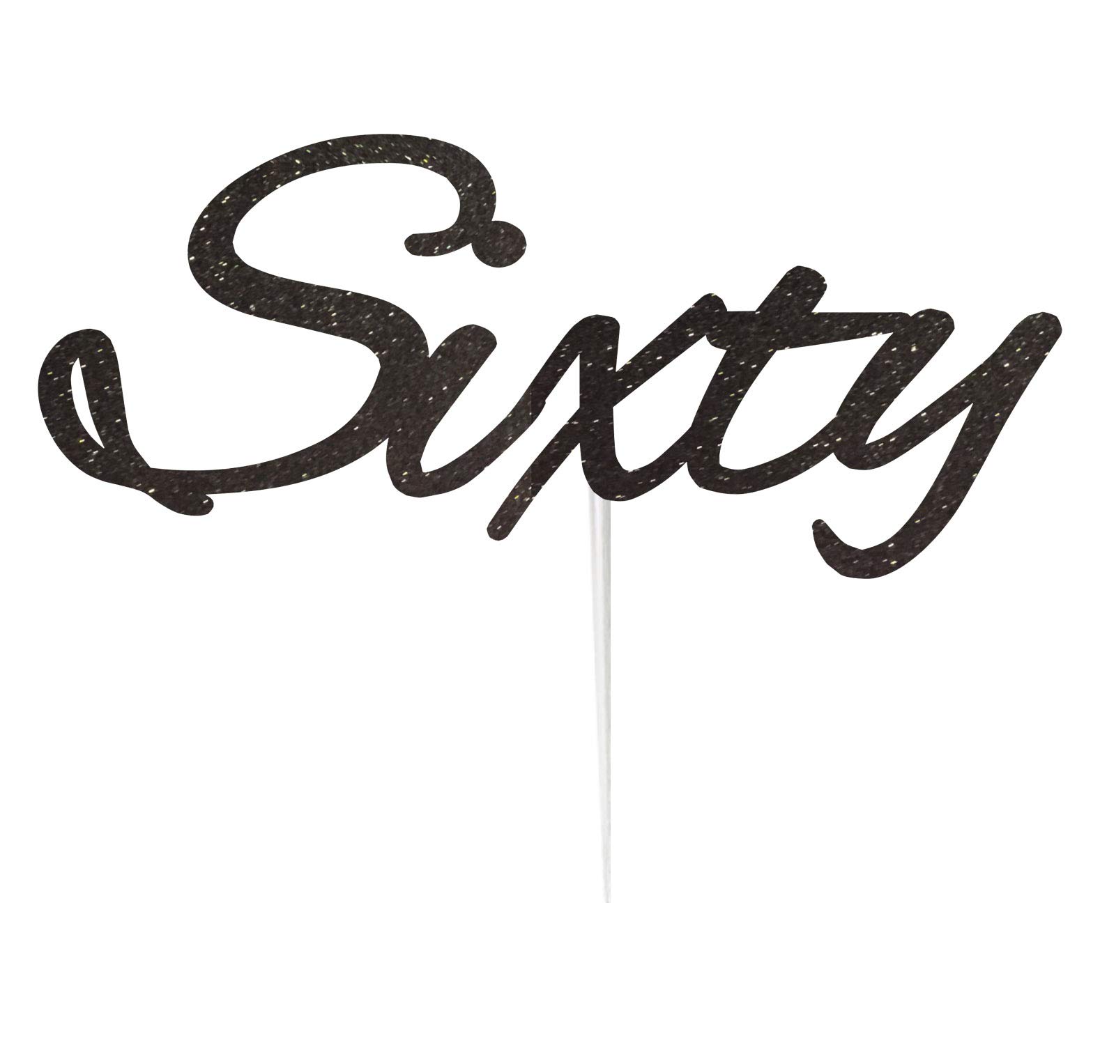 LissieLou Tarjeta De Decoración Para Tarta De Cumpleaños Con Purpurina