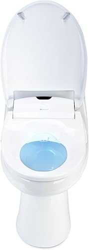 Miniatura 4 de Brondell S1400-EW Swash Asiento de inodoro eléctrico con boquilla oscilante de acero inoxidable, secador de aire caliente, calefacción, luz