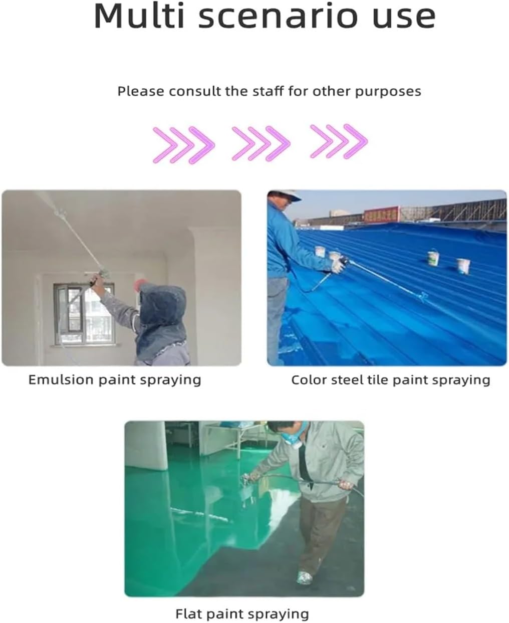 スプレーガン、 4000 PSI エアレスホイップホース（パワースプレーガン用） - 1/4インチ、3/8インチ、1/2インチ、3/